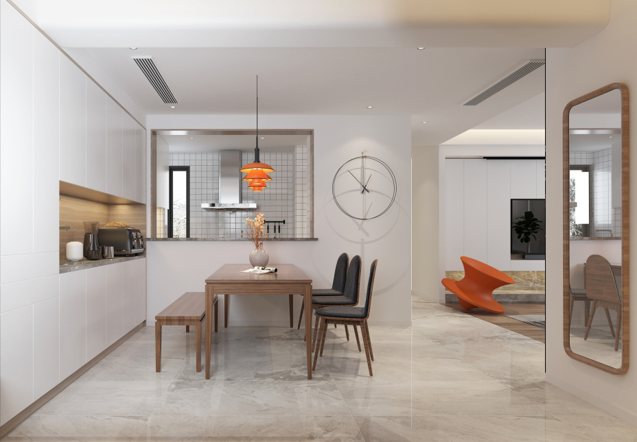 現代簡約風格室內家裝案例效果圖-餐廳 現代簡約風格室內家裝案例效果圖-餐廳