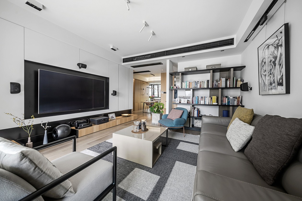 現代簡約風格室內設計家裝案例-客廳電視背景墻 現代簡約風格室內設計家裝案例-客廳電視背景墻