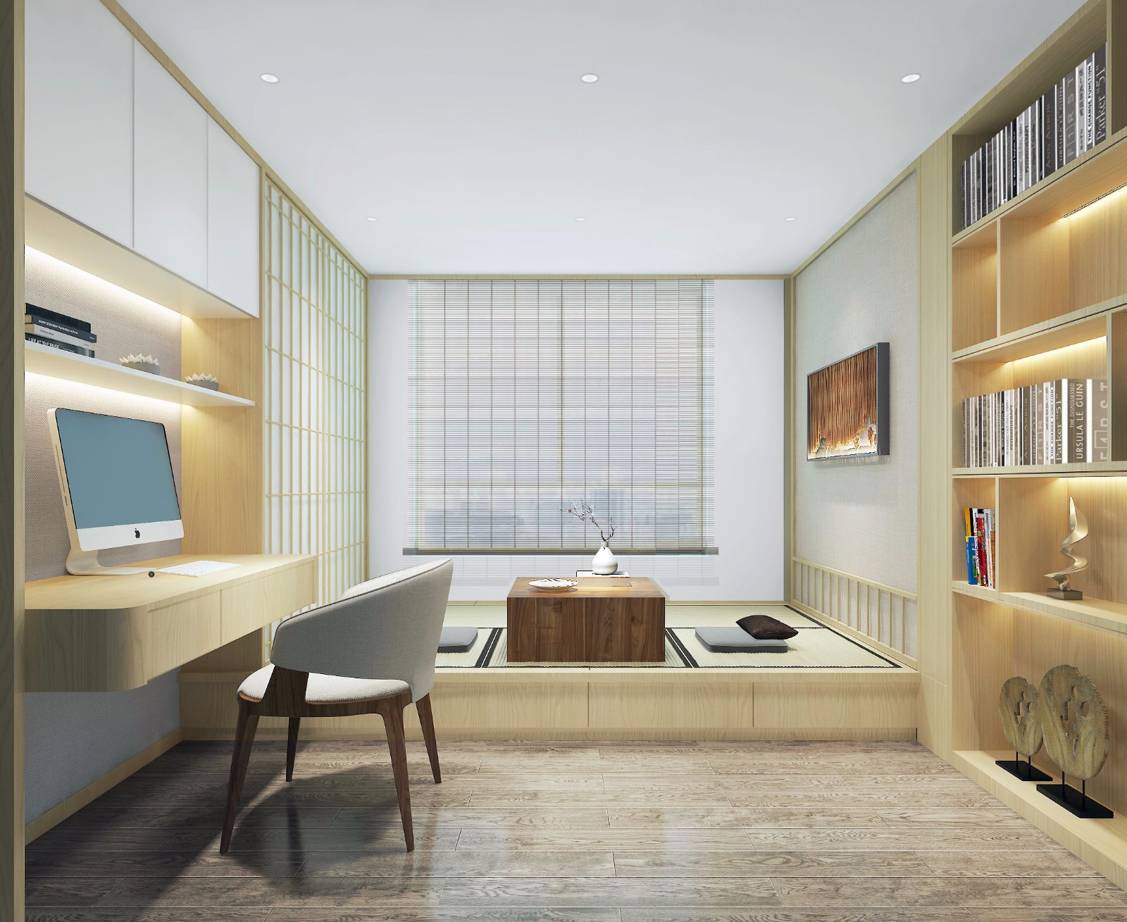 裝修案例現代簡約風格室內裝修效果圖-書房 裝修案例現代簡約風格室內裝修效果圖-書房