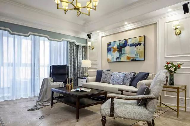 佛山市龍光·天瀛美式風格三居室裝修案例