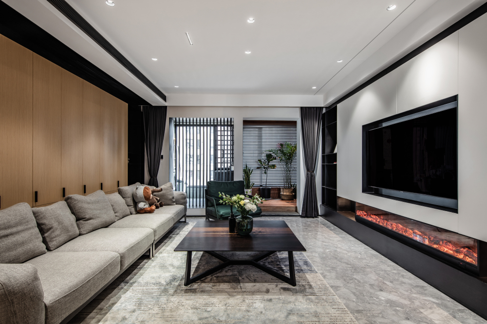 現代簡約風格室內設計家裝案例-客廳 現代簡約風格室內設計家裝案例-客廳