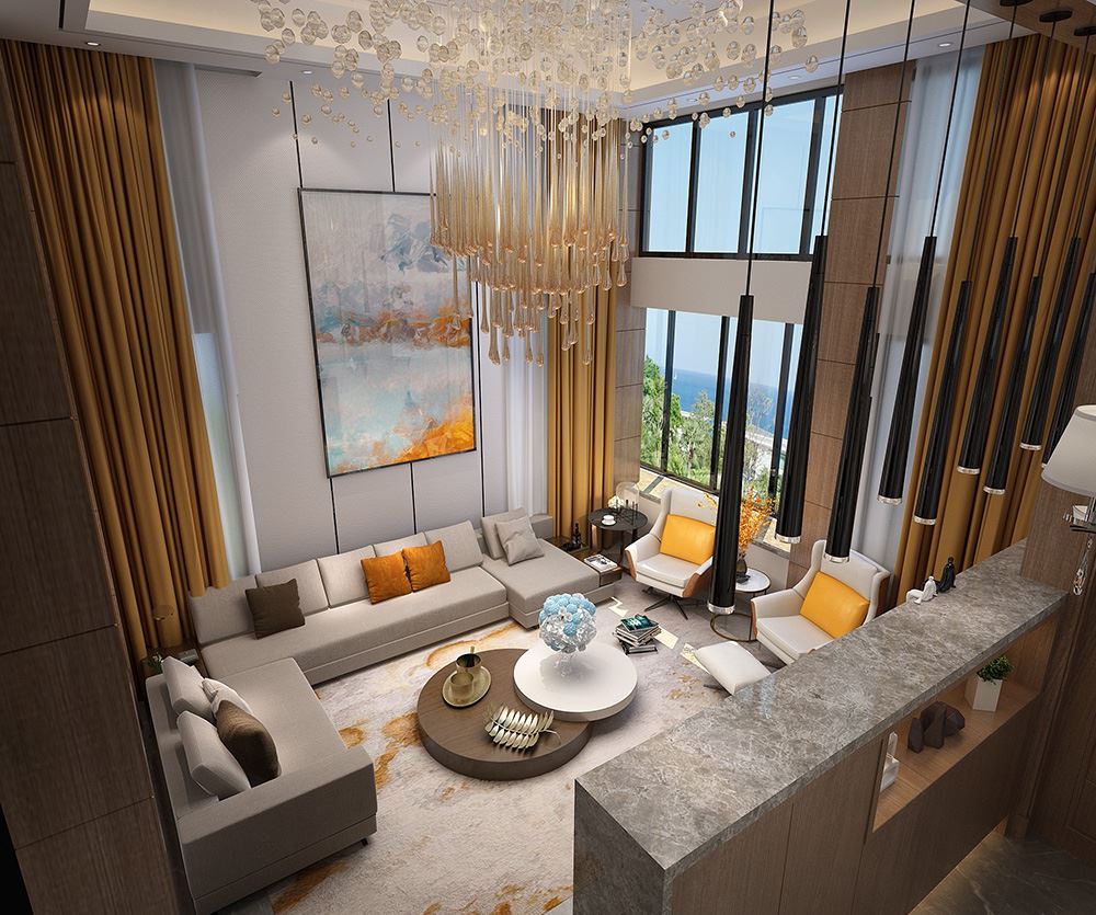 佛山市保利玥府輕奢風(fēng)格別墅裝修案例