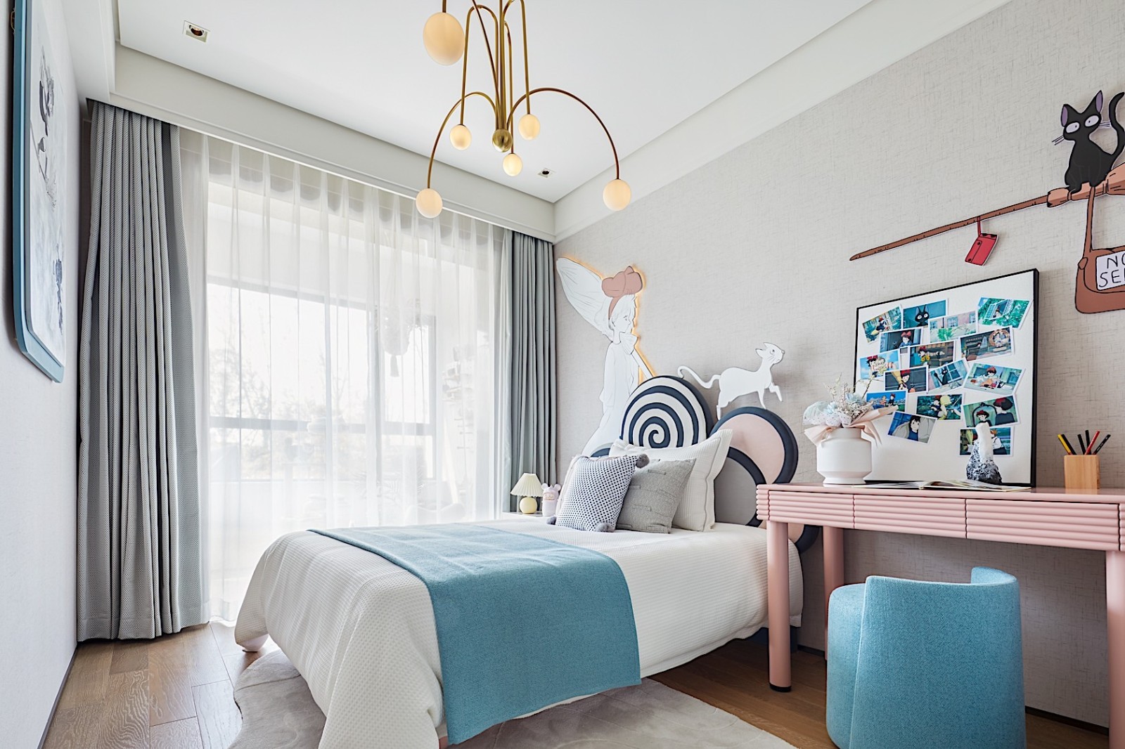 輕奢高雅風格室內設計家裝案例-次臥 輕奢高雅風格室內設計家裝案例-次臥