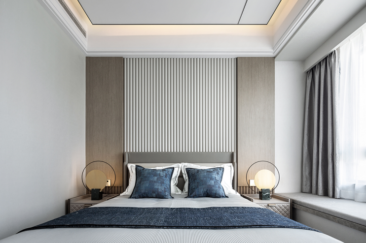 莫蘭迪輕奢風格室內設計家裝案例-次臥 莫蘭迪輕奢風格室內設計家裝案例-次臥