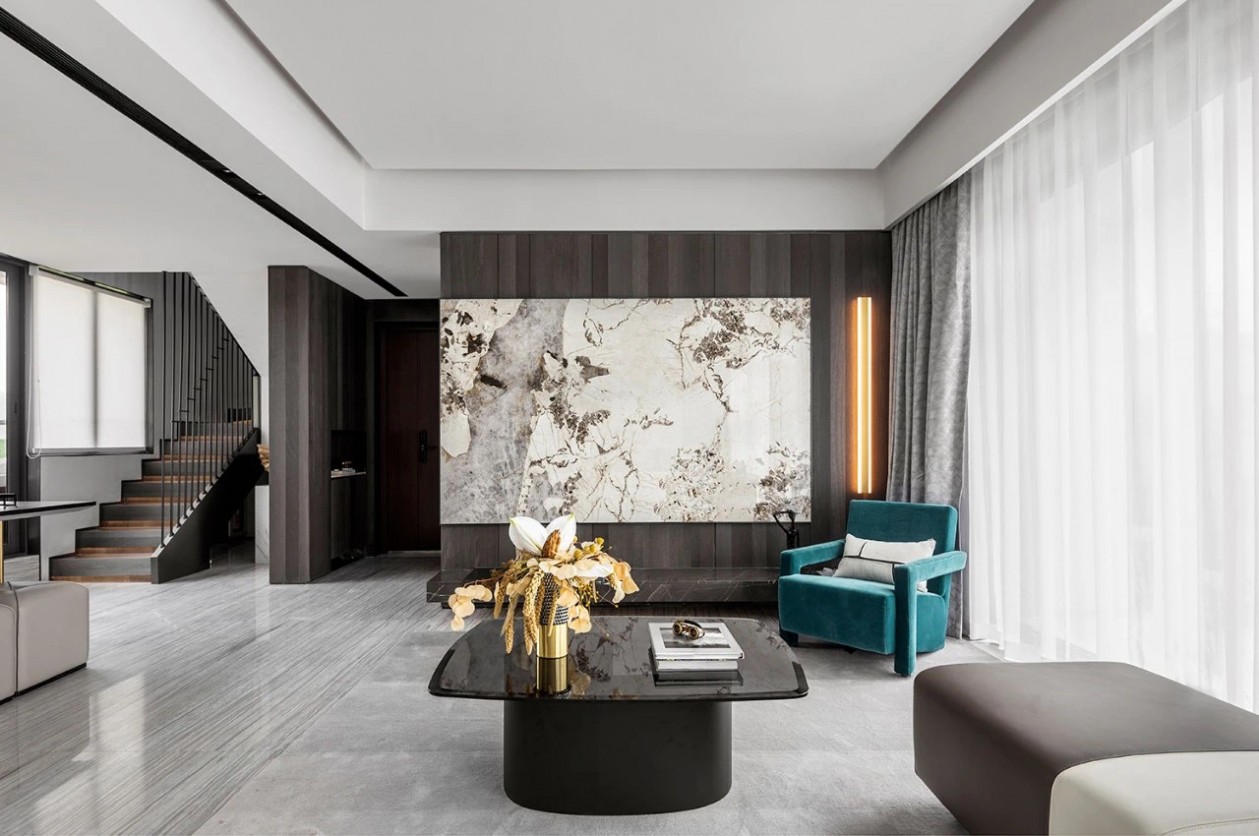 現(xiàn)代輕奢風(fēng)格室內(nèi)家裝案例效果圖-會(huì)客廳 現(xiàn)代輕奢風(fēng)格室內(nèi)家裝案例效果圖-會(huì)客廳