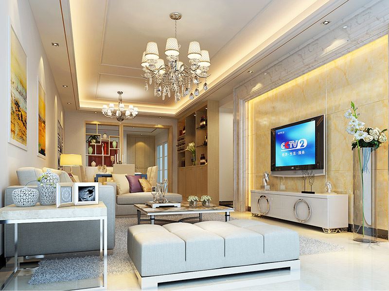 佛山市越秀閱湖臺現(xiàn)代簡約風格四居室裝修案例