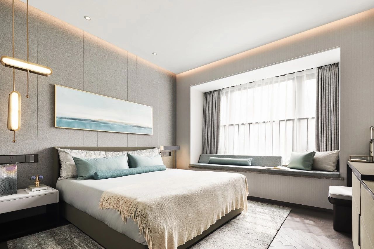 現代輕奢風格室內設計家裝案例-臥室 現代輕奢風格室內設計家裝案例-臥室