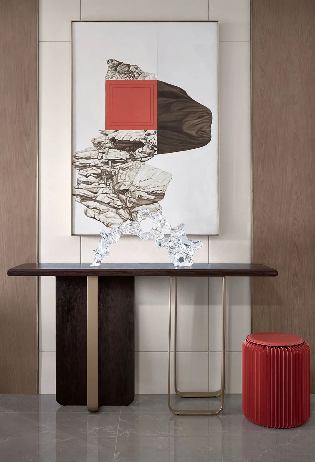 新中式風格室內設計家裝案例-玄關 新中式風格室內設計家裝案例-玄關