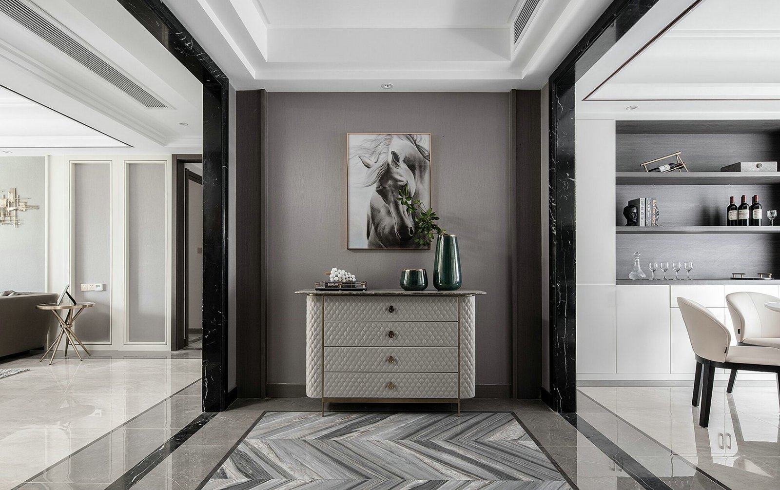 現代歐式風格家裝設計室內裝修效果圖-玄關 現代歐式風格家裝設計室內裝修效果圖-玄關