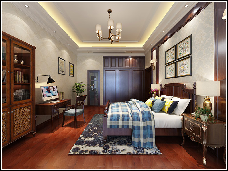歐式風格別墅裝修設計效果圖-南海灣別墅四層500平米-別墅裝修設計臥室 歐式風格別墅裝修設計效果圖-南海灣別墅四層500平米-別墅裝修設計臥室