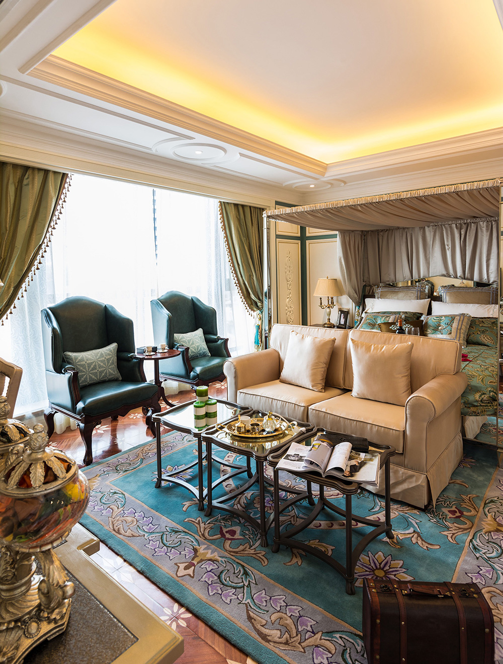 綠地玫瑰城四居220平米歐式風格裝修案例-主臥 綠地玫瑰城四居220平米歐式風格裝修案例-主臥