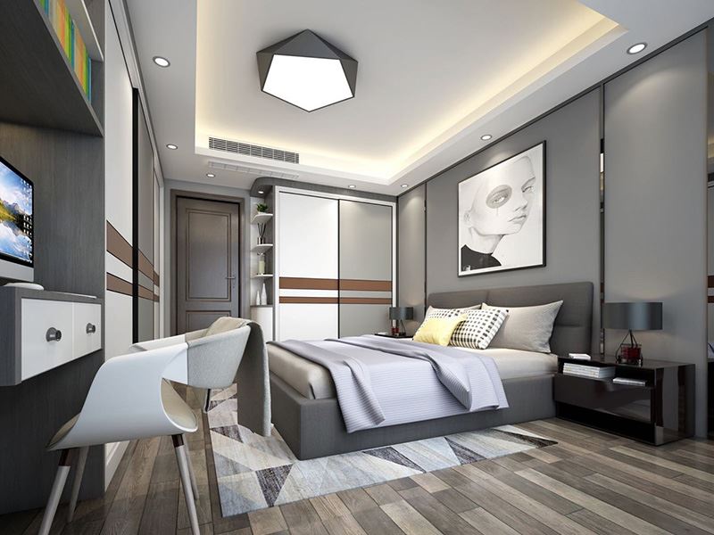 佛山市峰睿公館現代簡約風格三居室裝修案例