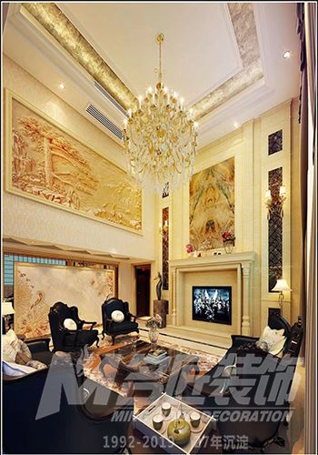 佛山市翡翠西江歐式風格三居室裝修案例