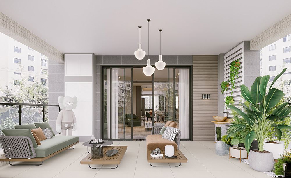 佛山市海倫堡菁華府現代簡約風格四居室裝修案例