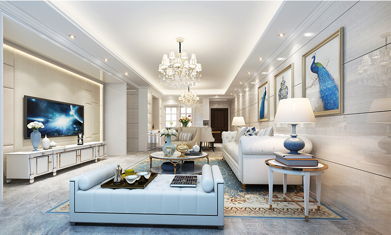 佛山市保利玥府北歐風(fēng)格三居室裝修案例