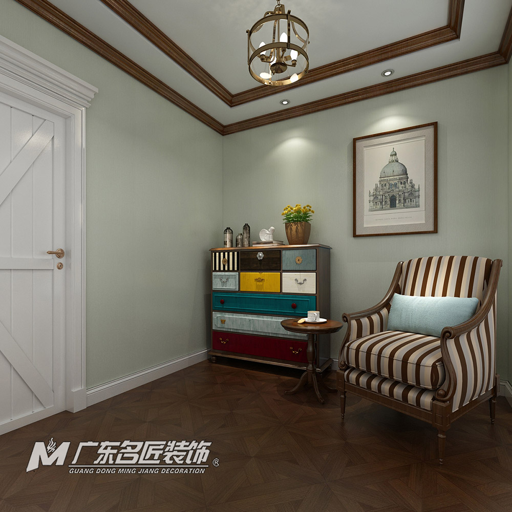 九號別墅410平米美式鄉村風格裝修案例-休閑室 九號別墅410平米美式鄉村風格裝修案例-休閑室