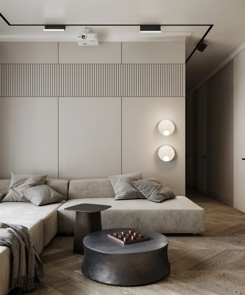 廣州市品實云湖花城現代簡約風格三居室裝修案例