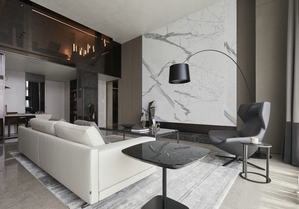 現代簡約風格室內設計家裝案例-客廳 現代簡約風格室內設計家裝案例-客廳