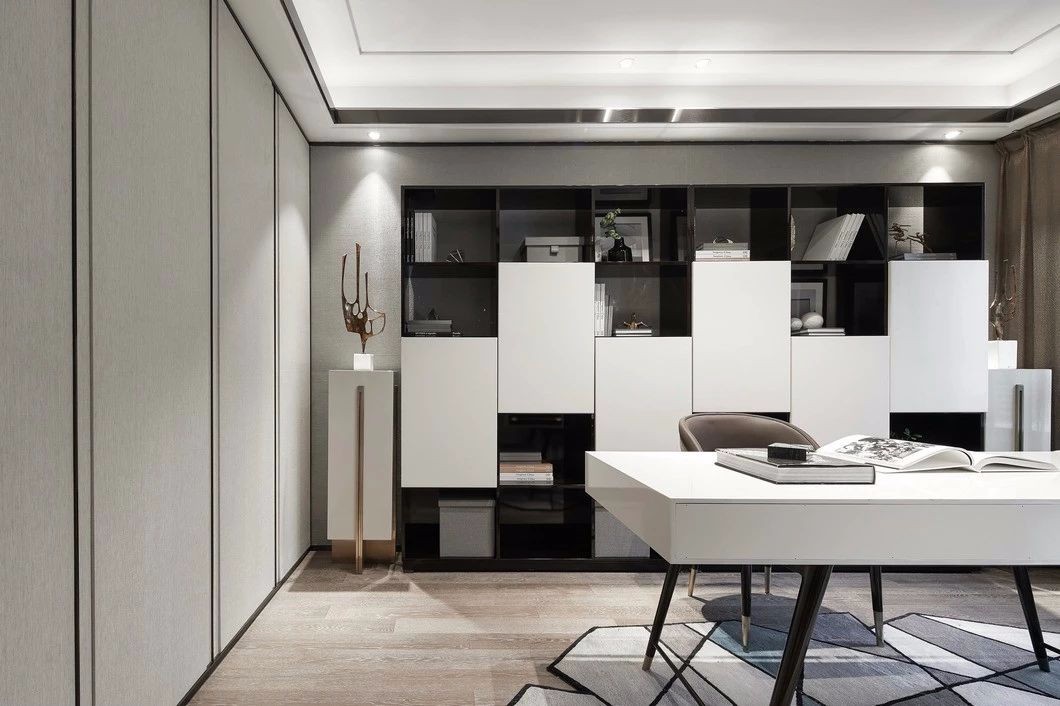 裝修案例現(xiàn)代輕奢風(fēng)格室內(nèi)裝修效果圖-書(shū)房 裝修案例現(xiàn)代輕奢風(fēng)格室內(nèi)裝修效果圖-書(shū)房