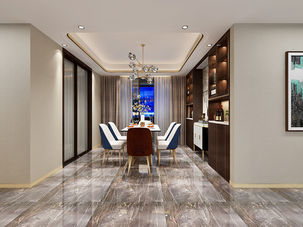 輕奢風(fēng)格室內(nèi)裝修效果圖-萬象江山二期四居195平米-餐廳 輕奢風(fēng)格室內(nèi)裝修效果圖-萬象江山二期四居195平米-餐廳
