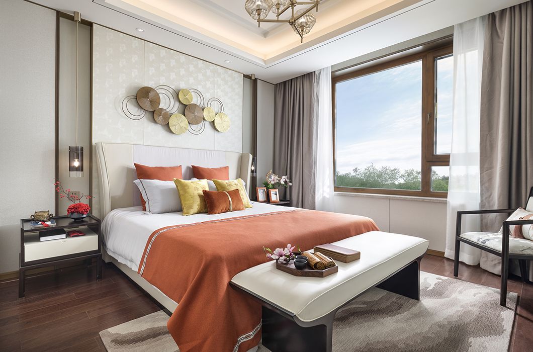 新中式風(fēng)格家裝設(shè)計室內(nèi)裝修效果圖-臥室 新中式風(fēng)格家裝設(shè)計室內(nèi)裝修效果圖-臥室