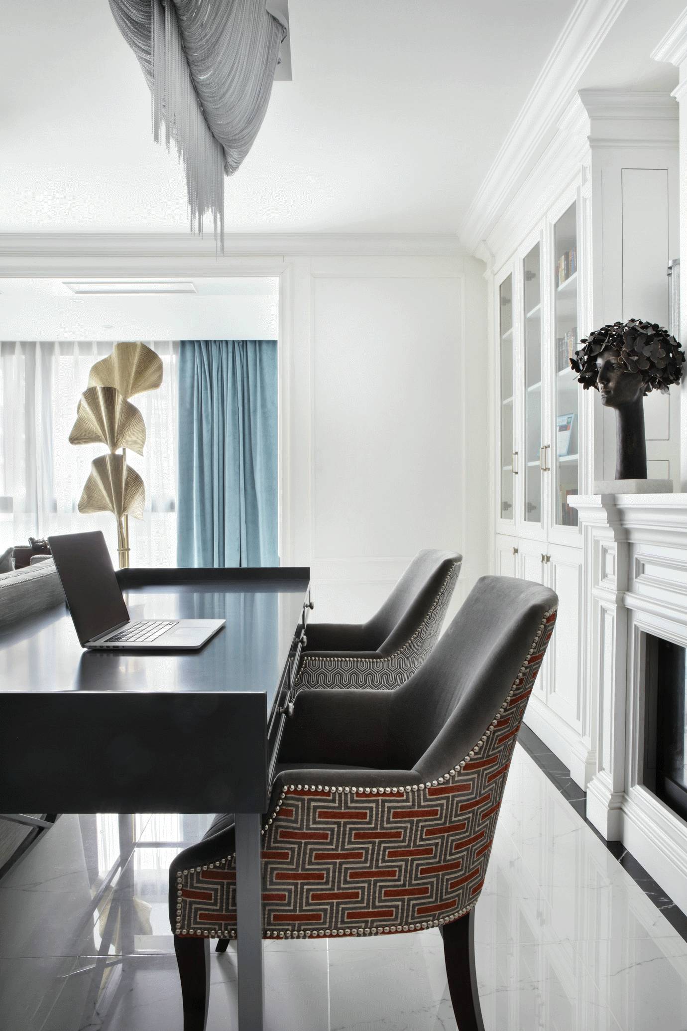 廣州裝修公司歐式輕奢風格室內裝修效果圖-書房 廣州裝修公司歐式輕奢風格室內裝修效果圖-書房