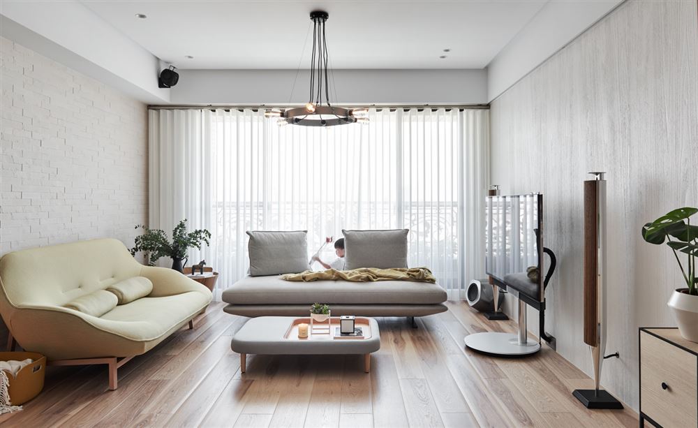 佛山市萬(wàn)科中駿金域西江北歐風(fēng)格三居室裝修案例