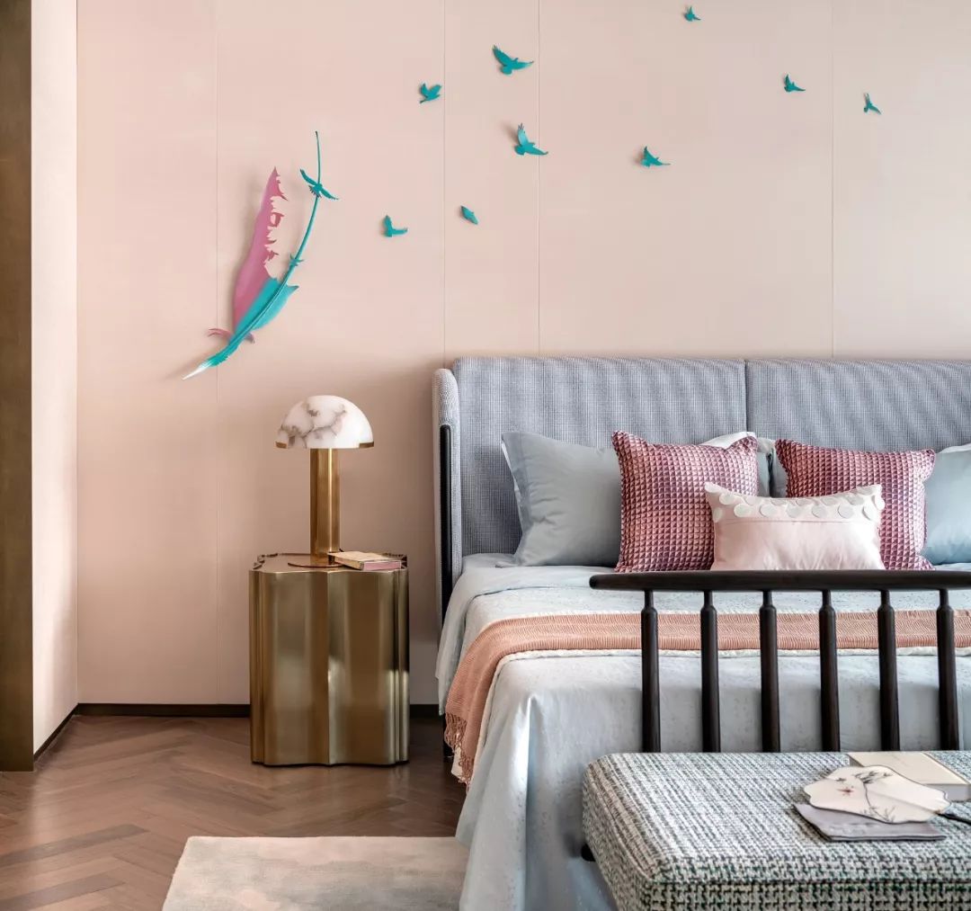 新中式風格家裝設計室內裝修效果圖-次臥 新中式風格家裝設計室內裝修效果圖-次臥