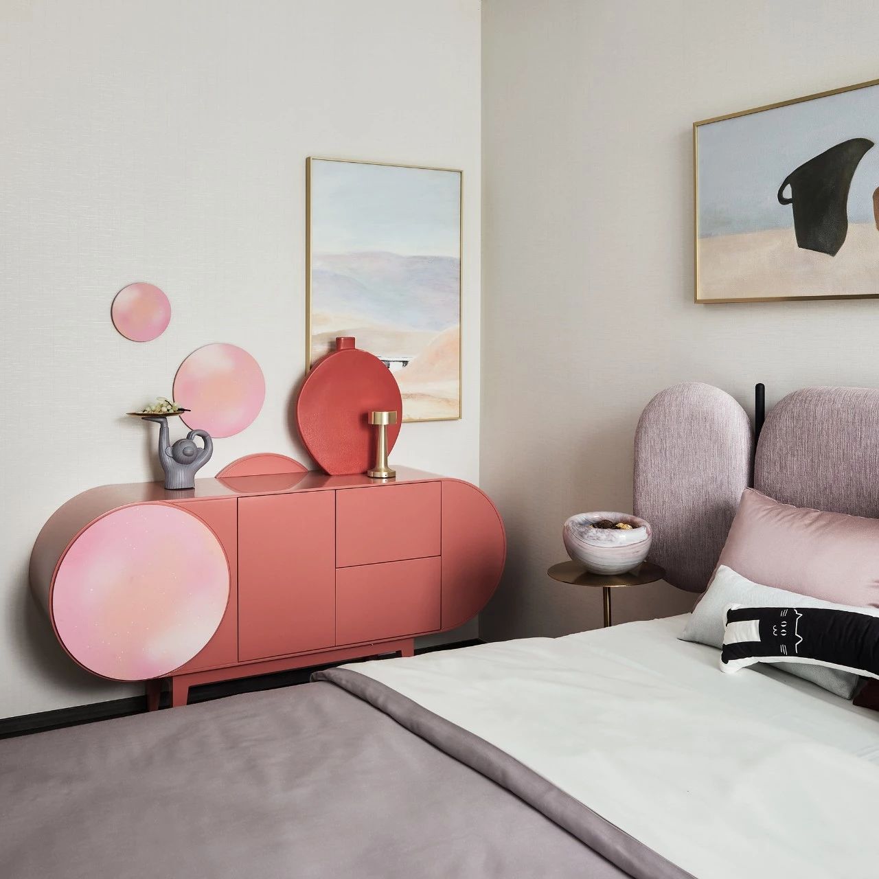 現代輕奢風格室內設計家裝案例-女孩房 現代輕奢風格室內設計家裝案例-女孩房