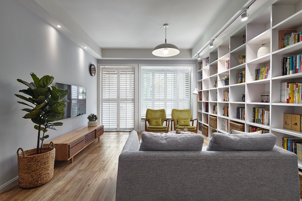 北歐原木風(fēng)格家裝設(shè)計室內(nèi)裝修效果圖-客廳 北歐原木風(fēng)格家裝設(shè)計室內(nèi)裝修效果圖-客廳