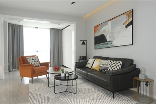 海口市現代花園現代簡約風格三居室裝修案例