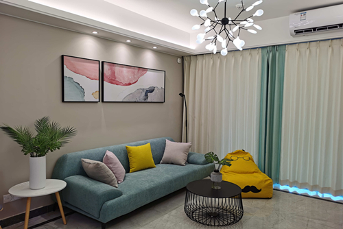 海口市耀江花園現代簡約風格三居室裝修案例