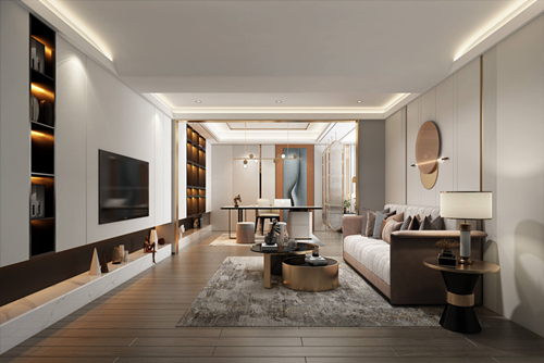 海口市耀江花園現代風格別墅裝修案例
