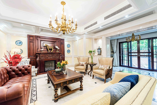 海口市都市森林美式風格別墅裝修案例