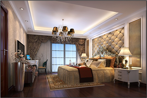 海口市南國威尼斯城歐式風格三居室裝修案例