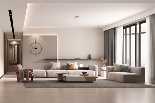 海口市昌茂翰林西苑現代簡約風格三居室裝修案例