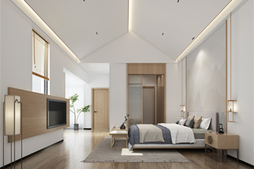 海口市海口華潤中心現代簡約風格三居室裝修案例