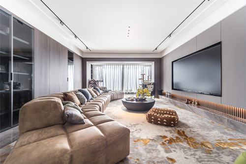 海口市碧桂園劍橋郡輕奢風格四居室裝修案例